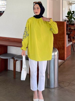 Kol Nakışlı Tunik