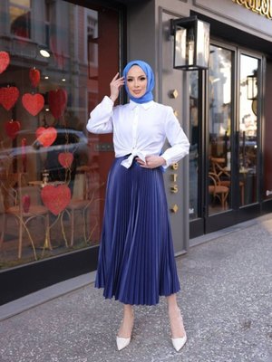 İpeksi Pliseli Etek