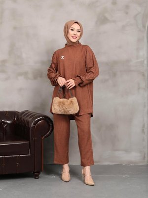 Kahve Pantolonlu Takım Kahve Pantolonlu Takım