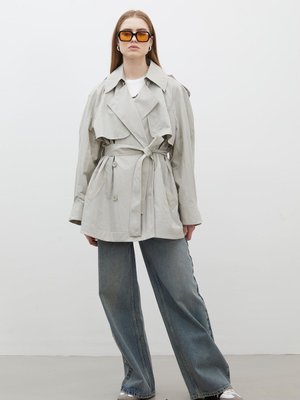 Lızbon Oversıze Kısa Trençkot Yeşil Lızbon Oversıze Kısa Trençkot Yeşil