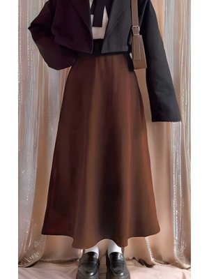 Puf Scuba Kahverengi Etek