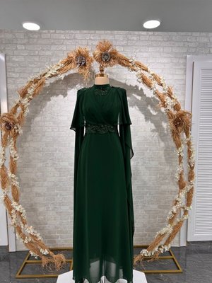 Zümrüt Yeşili Abiye Elbise