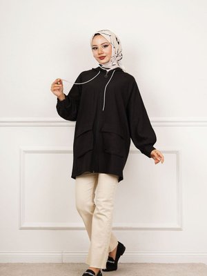 Fermuarlı Kapak Cepli Ceket Fermuarlı Kapak Cepli Ceket