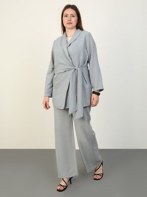 Gri Mavi Büyük Beden Kap