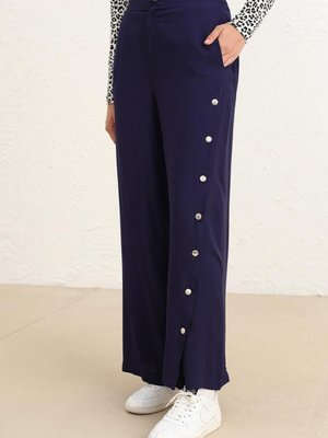 Mor Cepli Bol Paça Pantolon Mor Cepli Bol Paça Pantolon