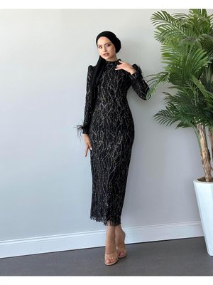 Daily Abiye Elbise Siyah