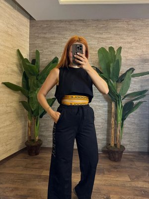 Siyah Younge Eşofman Altı