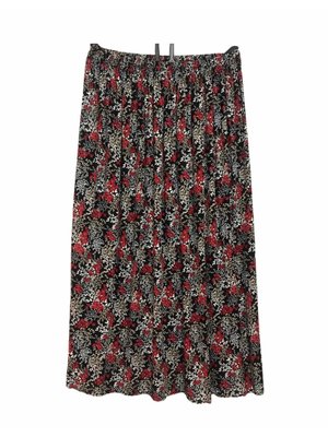 Çiçek Desenli Lastikli Anne Etek