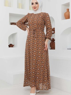 Taba Mira Şifon Elbise