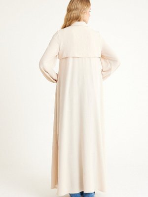 Kapaklı Ferace Bej Bol Kalıp