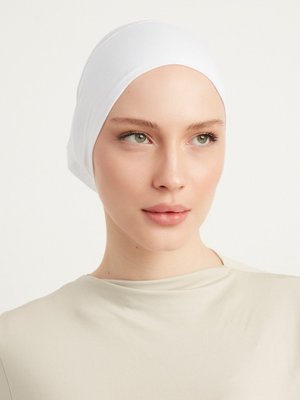 Beyaz Düz Boru Pamuk Bone Beyaz Düz Boru Pamuk Bone