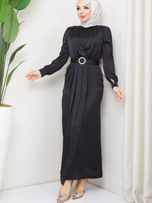 Siyah Bahar Abiye Elbise