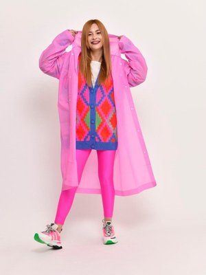 Pembe Bf001 Help Renkli Yağmurluk Pembe Bf001 Help Renkli Yağmurluk