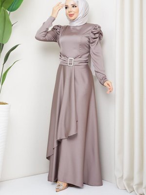 Vizon Bade Abiye Elbise