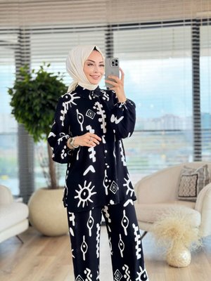 Geometrik Desenli Takım