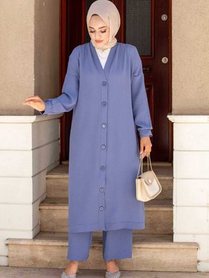 Boydan Düğmeli İkili Takım Boydan Düğmeli İkili Takım