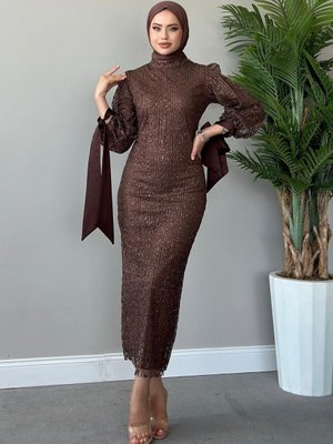 Didem Abiye Elbise Kahve