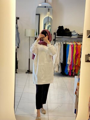 Triko Detaylı Sweat