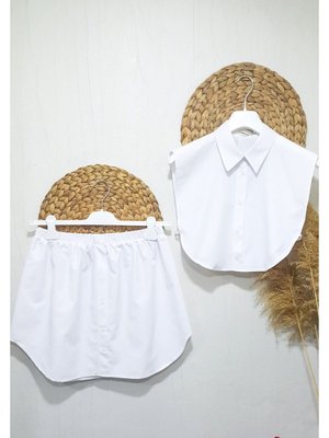 İkili Boyunluk Gömlek Etek Takım