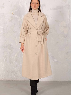 Taş Balon Kol Kaşe Kaban