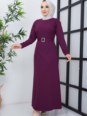 Mor Arya Atlas Elbise