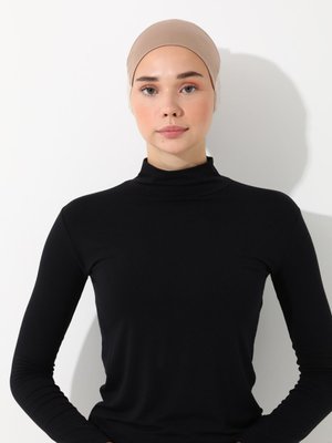 Acik Vizon Topuzlu Saten Bone