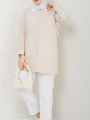 Bej Cizgili Tunik Bej Cizgili Tunik