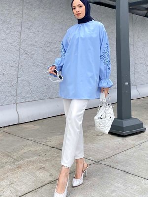 Kol Nakışlı Tunik