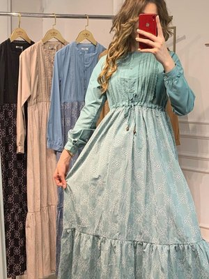 Yeşil Oversize Uzun Keten Elbise Yeşil Oversize Uzun Keten Elbise