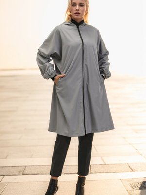 Antrasit Kapüşonlu Cepli Kap Antrasit Kapüşonlu Cepli Kap