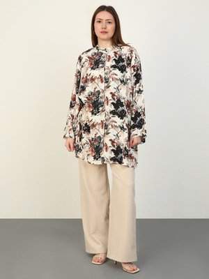 Büyük Beden Tunik Cok Renkli