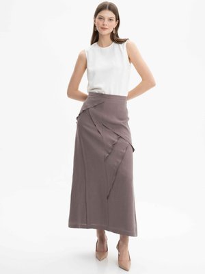 Parçalı Keten Etek