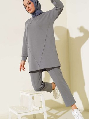 Gri Önü Dikişli İkili Takım Gri Önü Dikişli İkili Takım