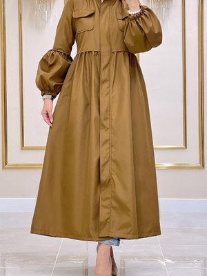 Ervina Balon Kol İçi Kürklü Kaban Taba