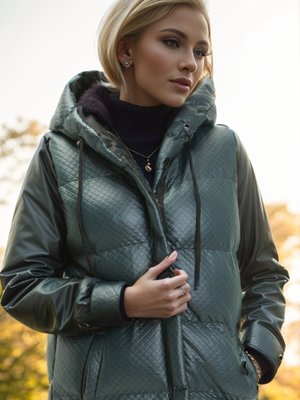 Petrol Kapüşonlu Kemerli Şişme Yelek Petrol Kapüşonlu Kemerli Şişme Yelek