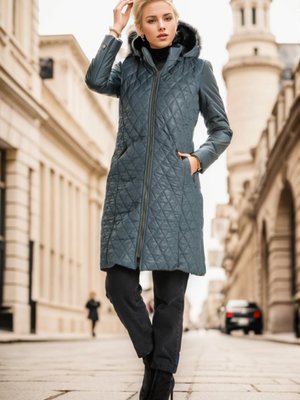 Zümrüt Yeşili Fermuarlı Kapitone Yelek