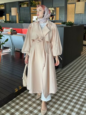 Misha Krep Trenç Taş Rengi Misha Krep Trenç Taş Rengi