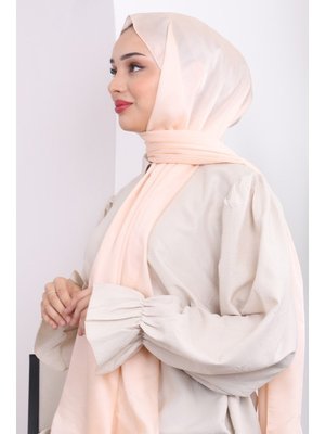 Açık Bej Akel Düz Alfa Silk Şal Açık Bej Akel Düz Alfa Silk Şal