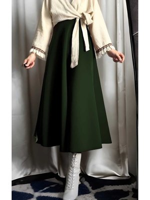 Puf Scuba Zümrüt Etek