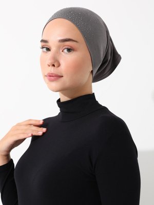 Koyu Gri Taşlı Stone Pratik Boru Bone