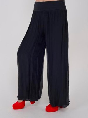 Antrasit Italyan Korsajlı Astarlı Wes İpek Pantolon