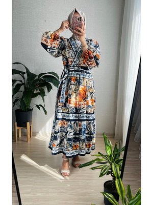 Etnik Desenli Kimono Li Takım