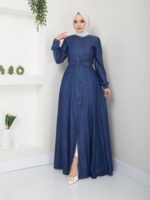 Ince Kot Pardesü Ferace Düğmeli Ince Kot Pardesü Ferace Düğmeli