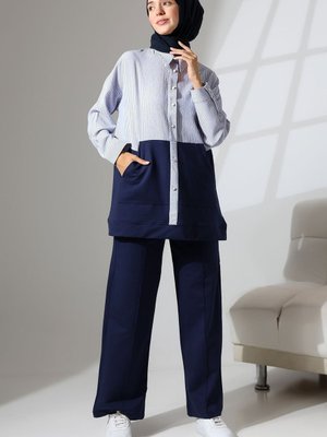 Lacivert Mevsimlik Penye Alt Üst Spor Ve Rahat Takım Lacivert Mevsimlik Penye Alt Üst Spor Ve Rahat Takım