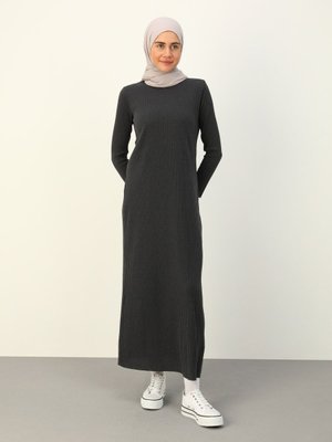 Basic Kaşkorse Elbise Antrasit Basic Kaşkorse Elbise Antrasit