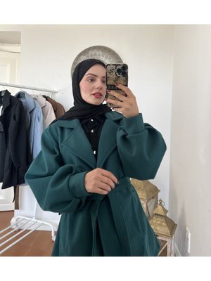 Cep Detaylı Kaban Yeşil