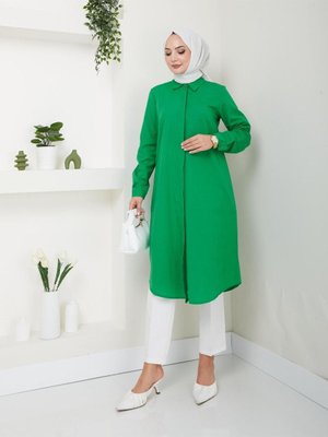 Uzun Gömlek Tunik Poplin Kumaş