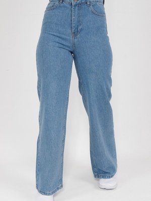 Açık Mavi Geniş Paça Kot Pantolon Açık Mavi Geniş Paça Kot Pantolon