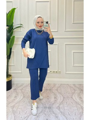 Mavi Önü Dikişli İkili Takım Mavi Önü Dikişli İkili Takım