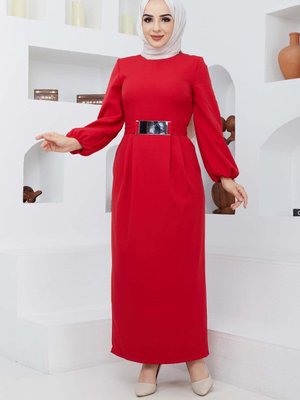 Kırmızı Kumru Elbise